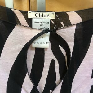 Pink and black leopard print Chloe top
